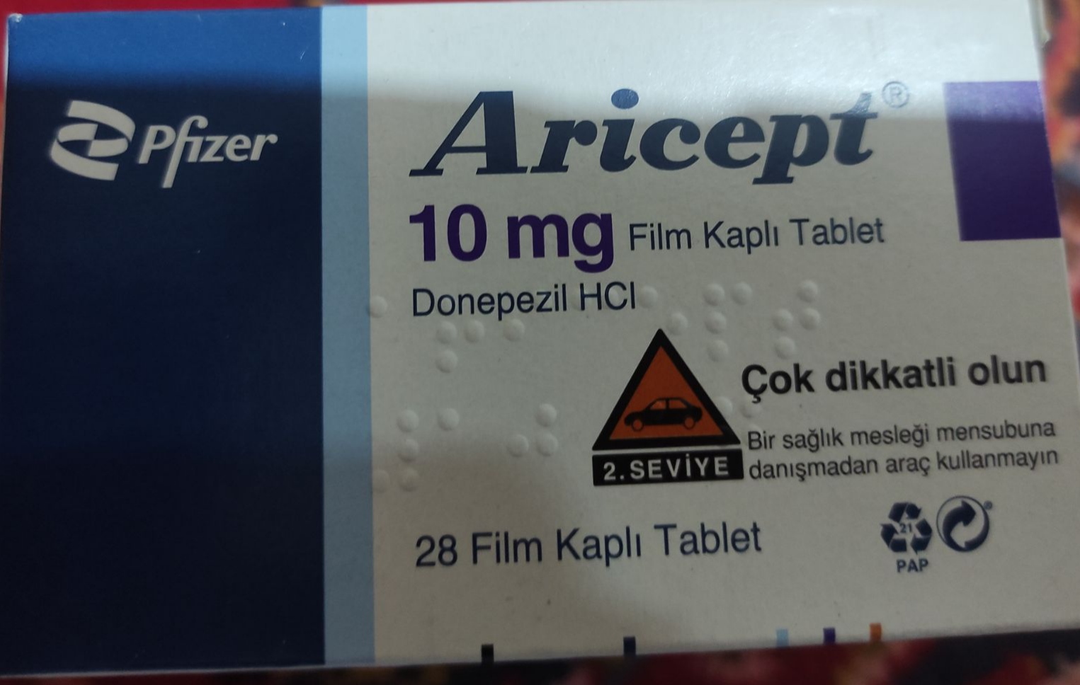 قرص آریسپت 10 میلی گرم ARICEPT 10MG Tablet